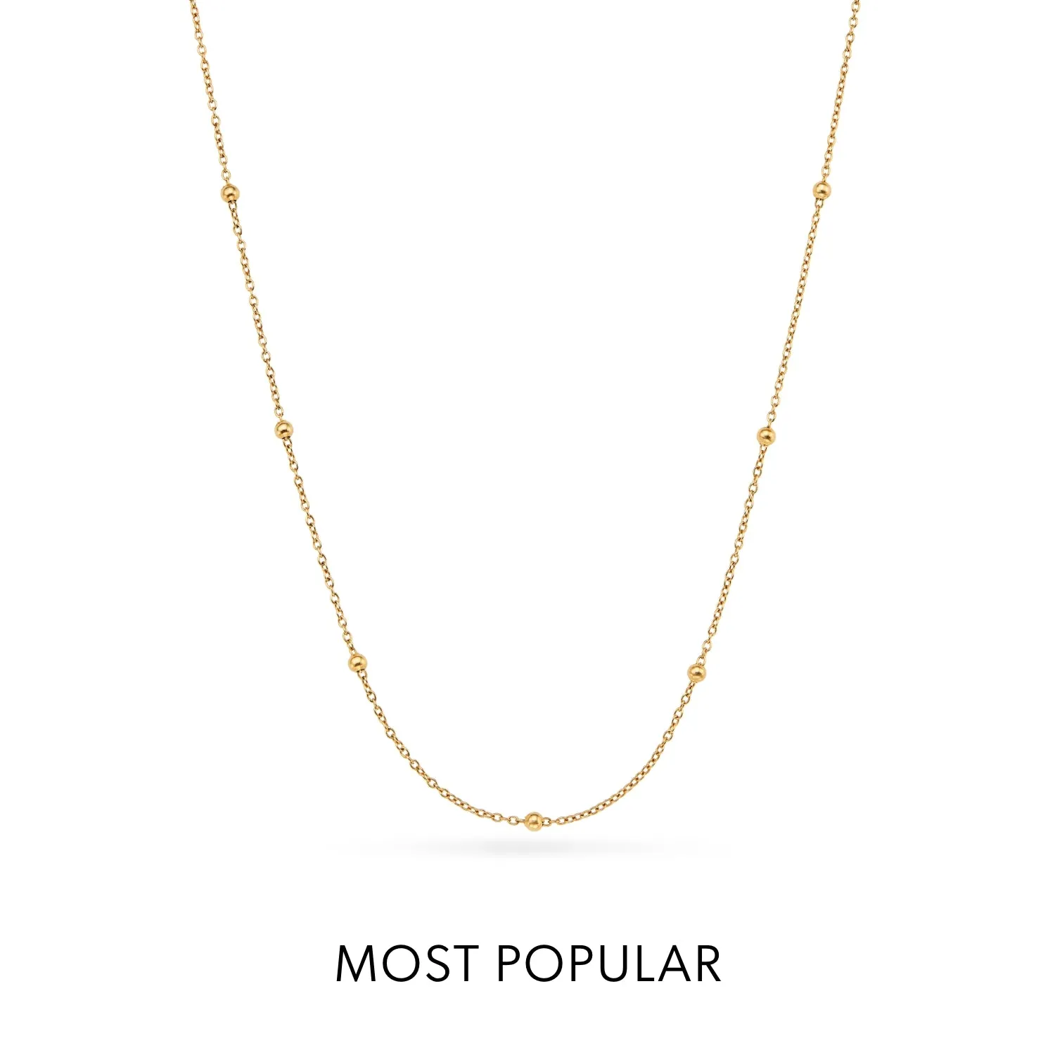 Hammered Initial Necklace (Gold)