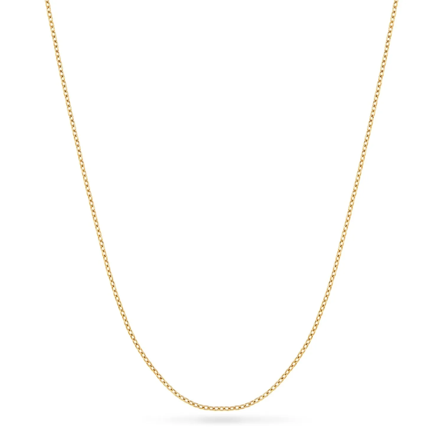 Hammered Initial Necklace (Gold)