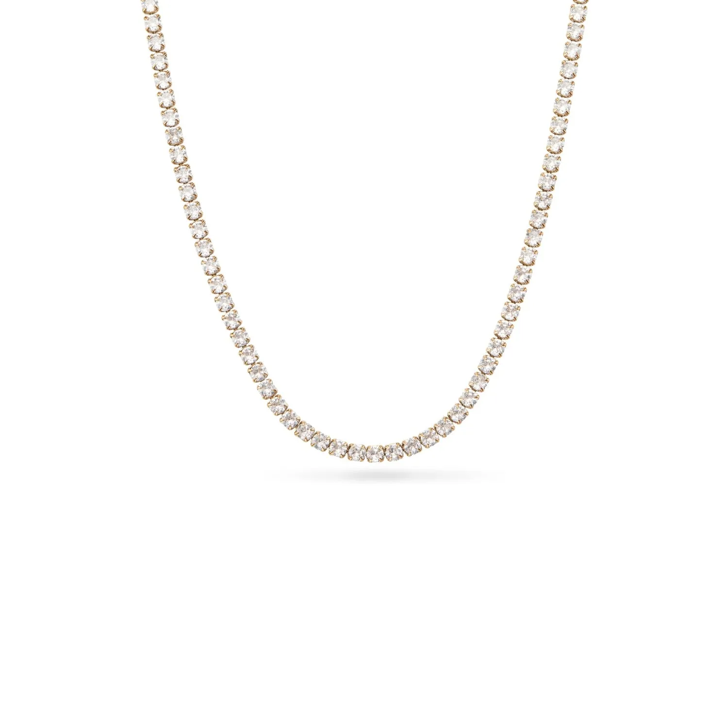 Hammered Initial Necklace (Gold)