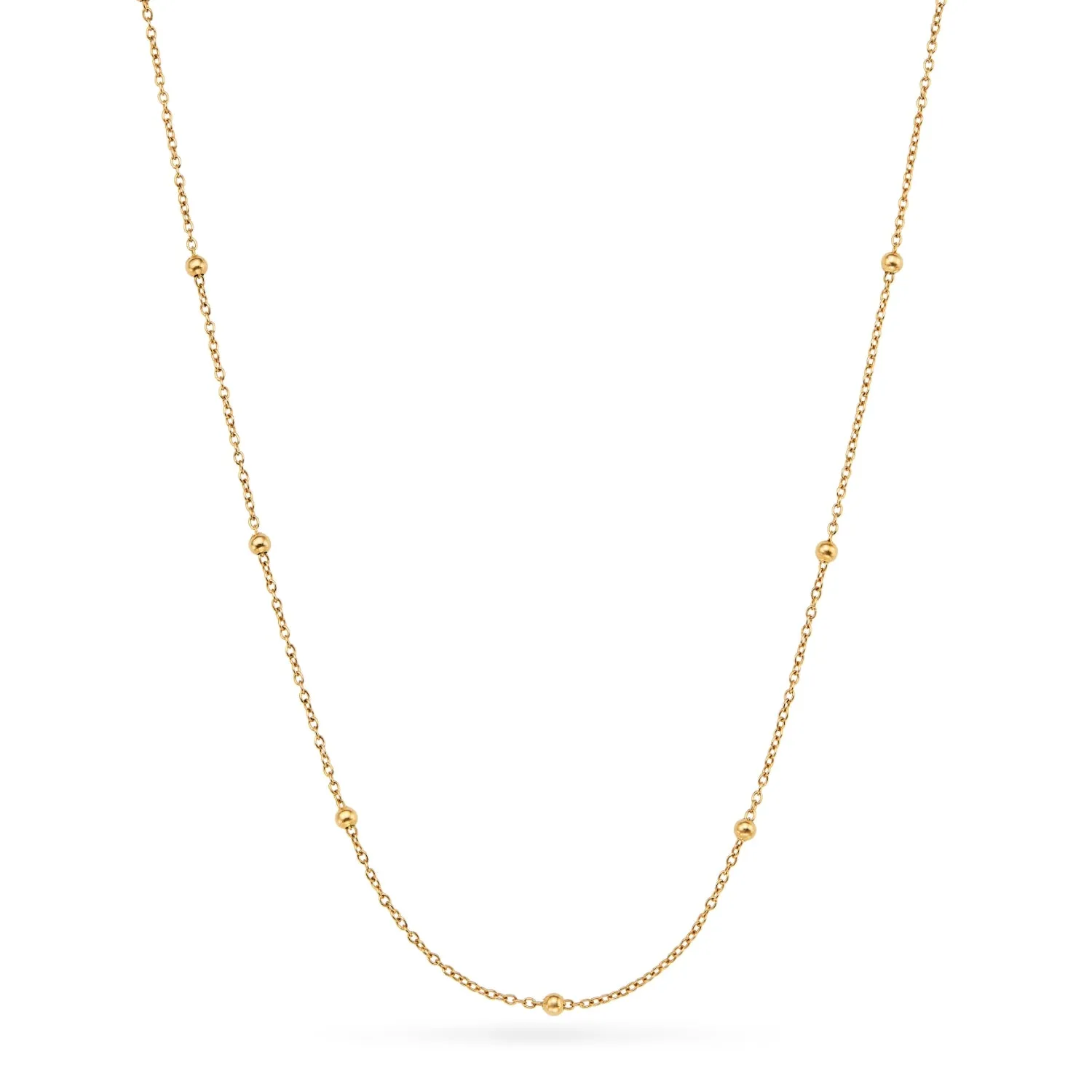 Hammered Initial Necklace (Gold)