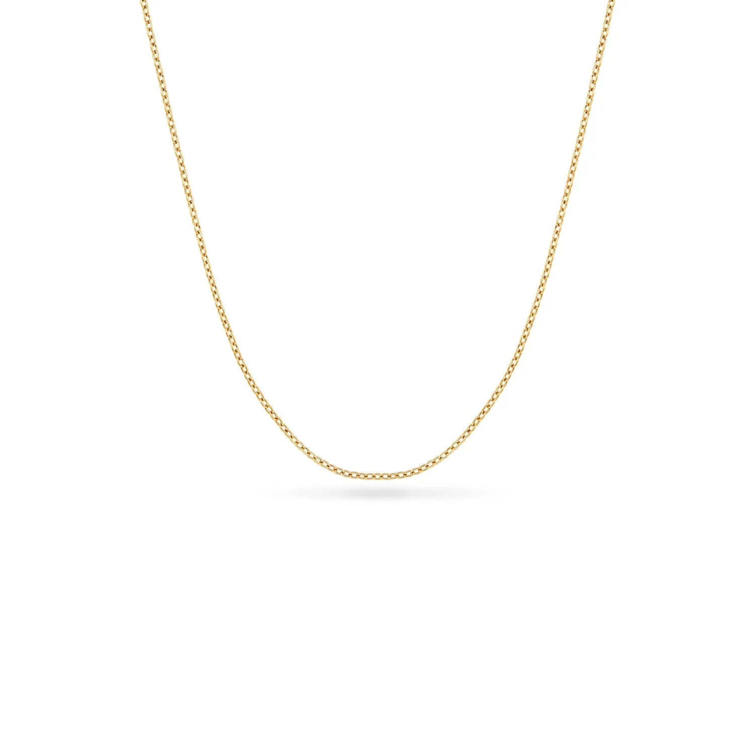Hammered Initial Necklace (Gold)