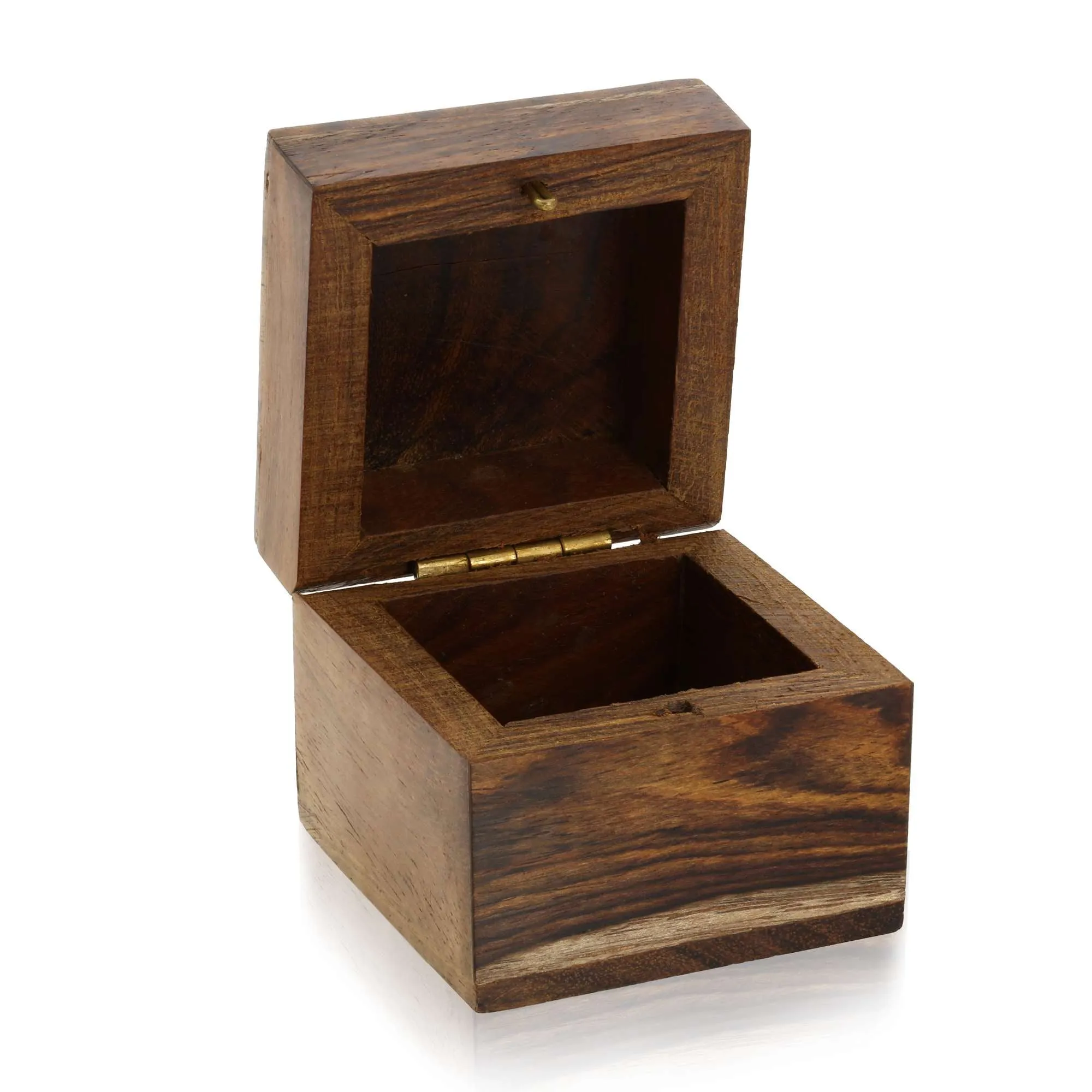 Handmade Wooden Box for Jewelry - Wood Trinket Box - Perfect for Rings, Earrings, Toe Rings & Cuff Links