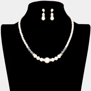 iLLASPARKZ Bicone Bead Pointed Pearl Necklace