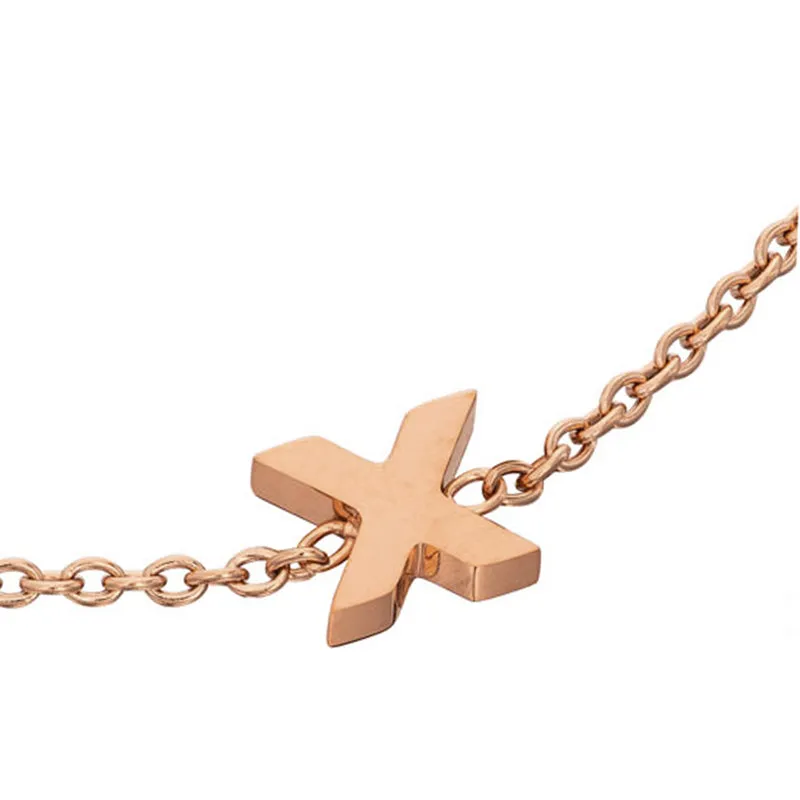 Initial Bracelet (Rose Gold)