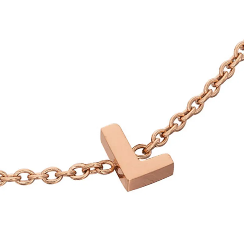 Initial Bracelet (Rose Gold)