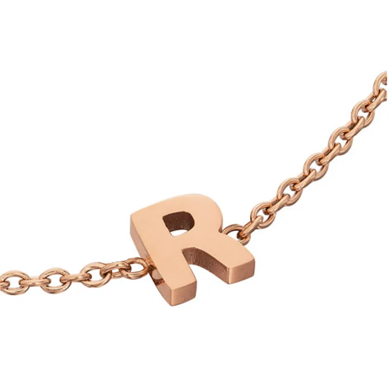 Initial Bracelet (Rose Gold)