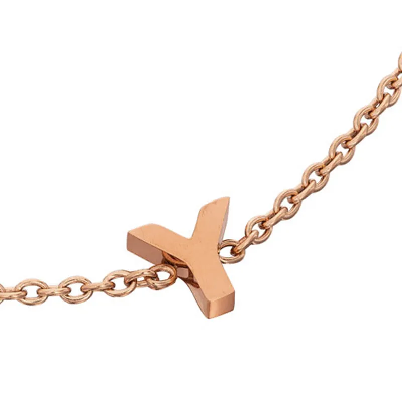 Initial Bracelet (Rose Gold)