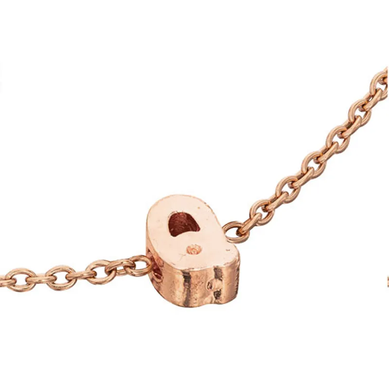 Initial Bracelet (Rose Gold)