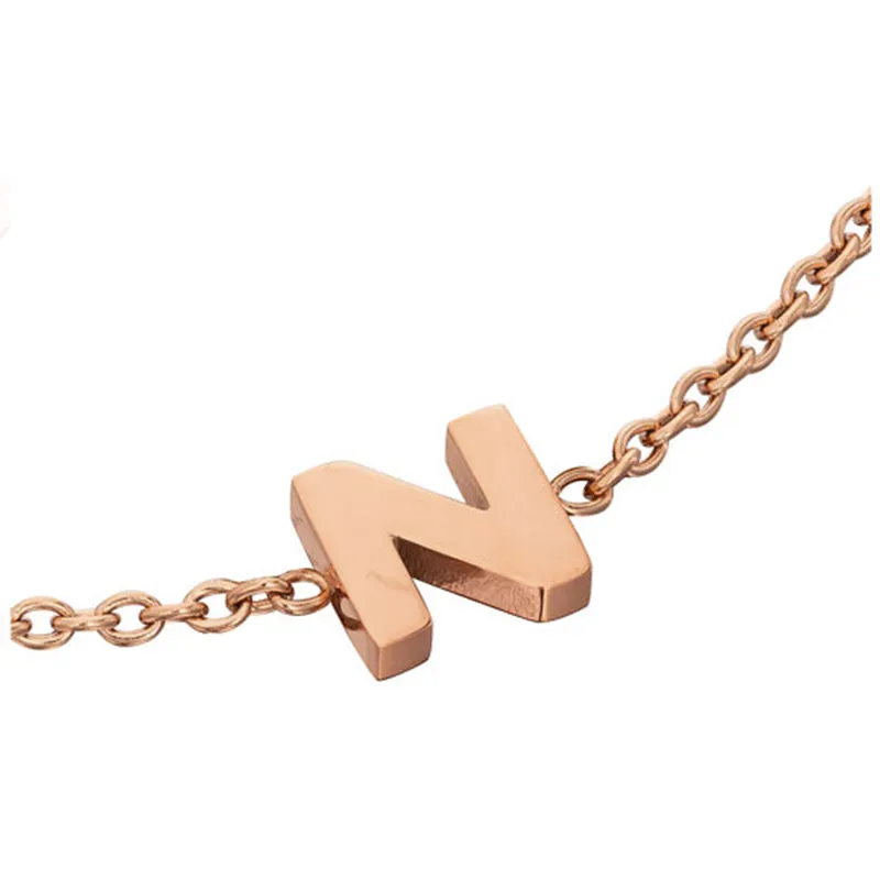 Initial Bracelet (Rose Gold)