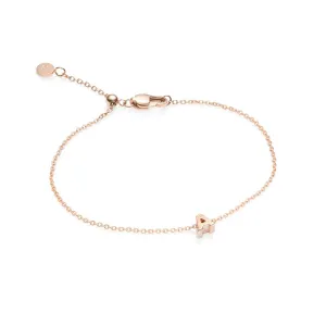 Initial Bracelet (Rose Gold)