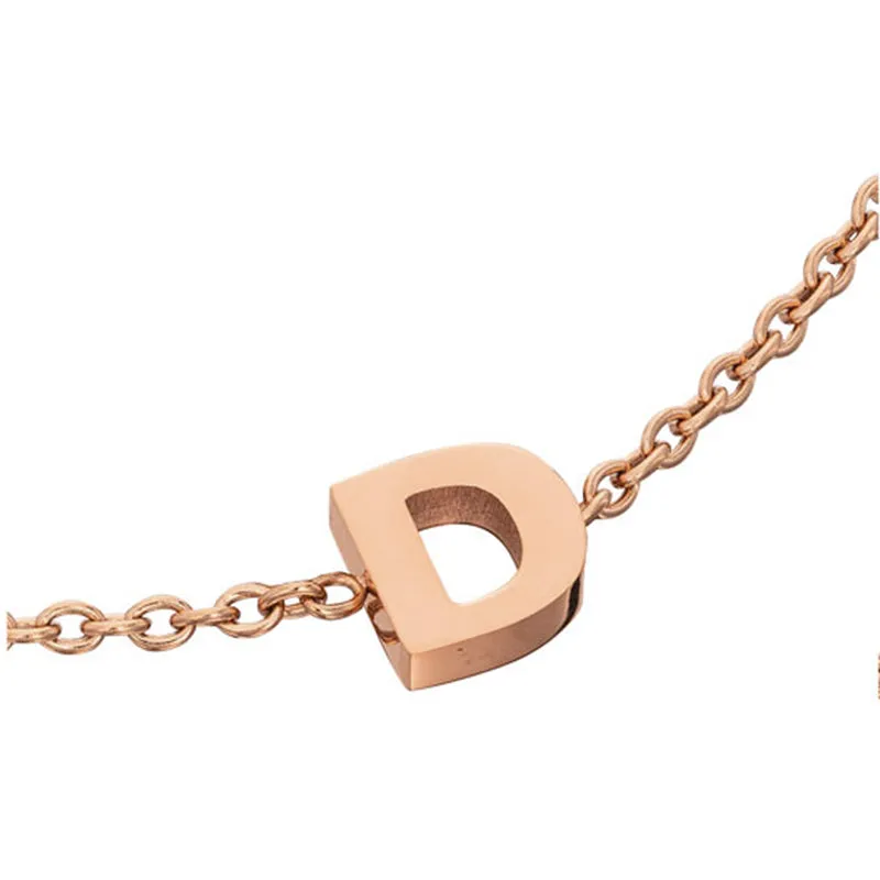Initial Bracelet (Rose Gold)