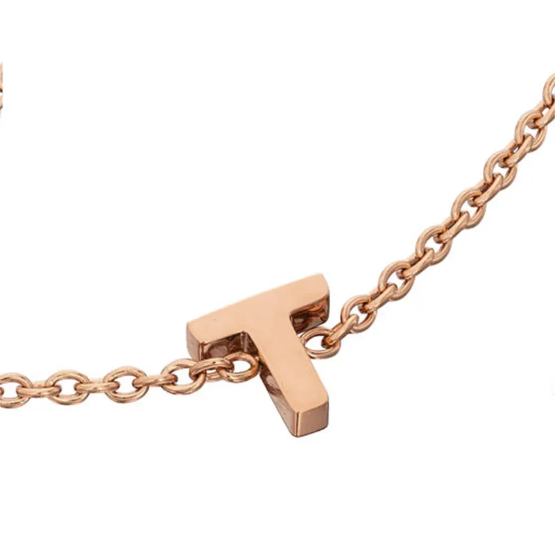 Initial Bracelet (Rose Gold)