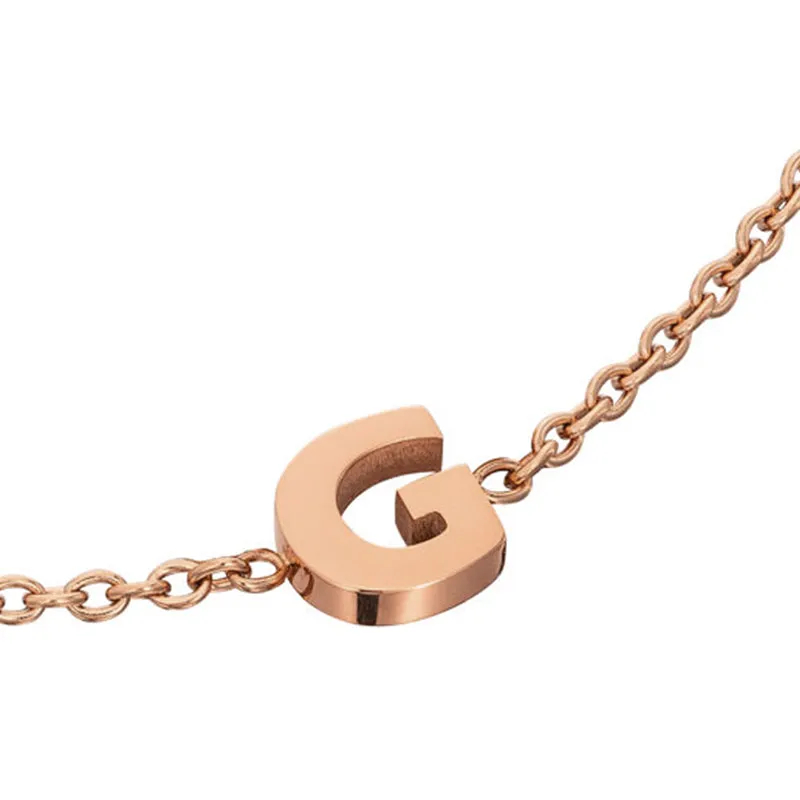 Initial Bracelet (Rose Gold)