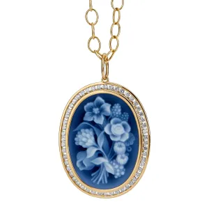 Jardin Flower Bunch Cameo Pendant