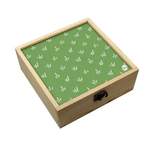 Jewellery Box Wooden Jewelry Organizer -  Green Grass
