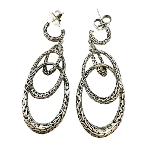 John Hardy Classic Chain Triple Hoop Earrings