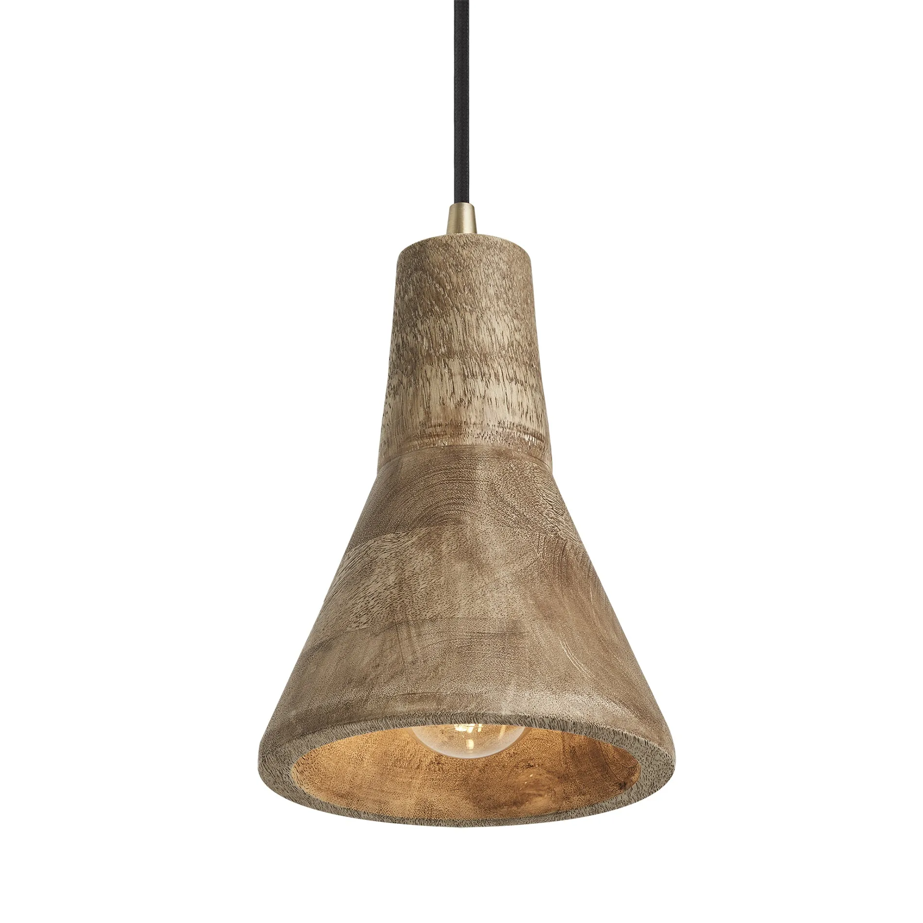 Maribo Wooden Pendant Light - 6 inch - Natural