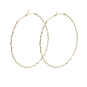 Mixed Metal Hoop Earrings