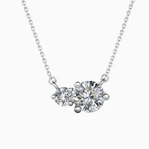 Moissanite Twin Pendant Necklace - Irosk Australia ®