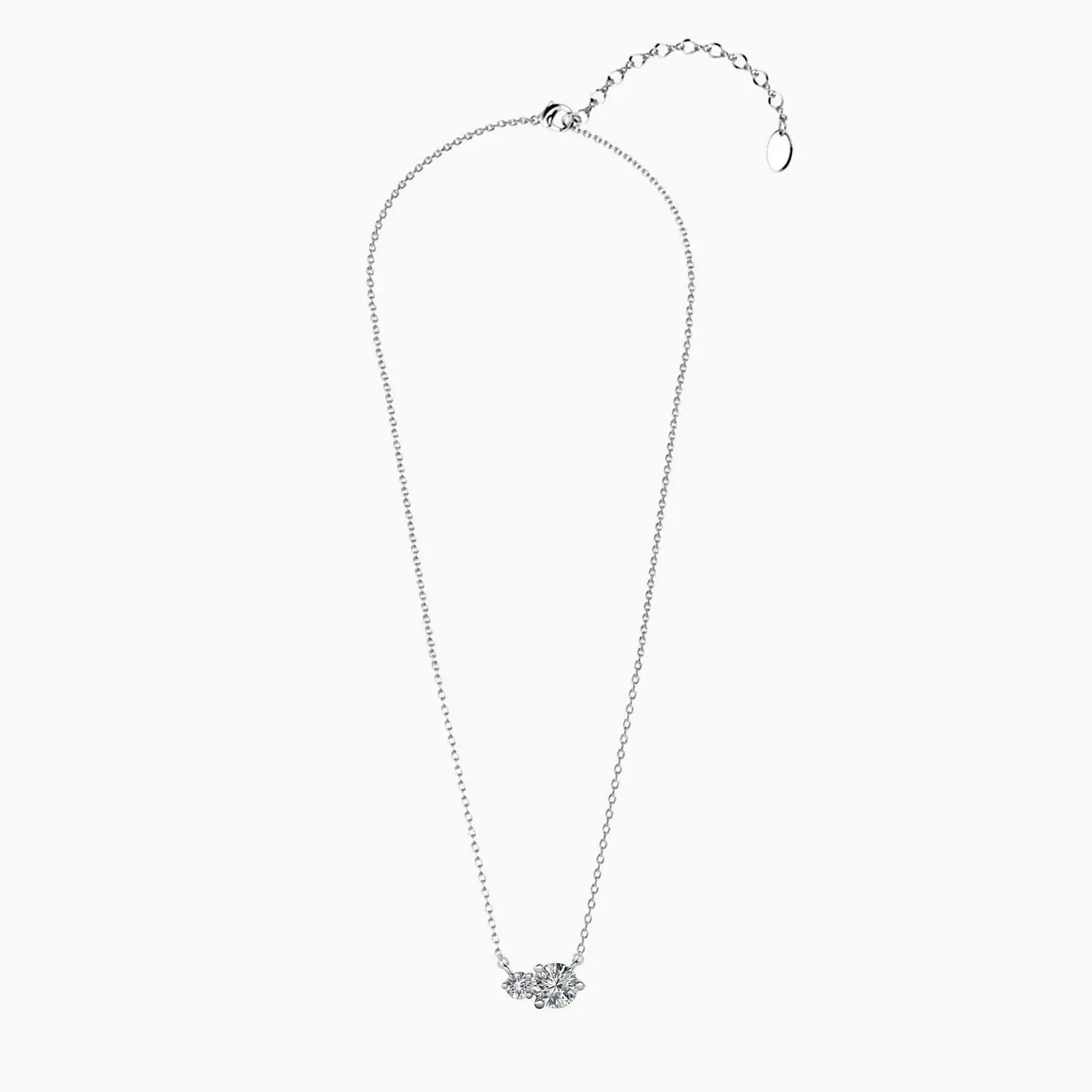 Moissanite Twin Pendant Necklace - Irosk Australia ®
