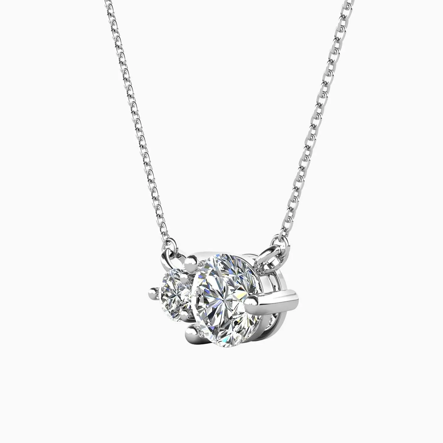 Moissanite Twin Pendant Necklace - Irosk Australia ®