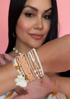MULTIBEAD BRACELETS - NEUTRAL NUDES