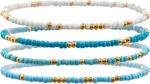 Natural White Shell Anklet Set for Women,Bohemian Adjustable Conch Starfish Coin Anklet Set Cute Friendship Beach Foot Jewelry
