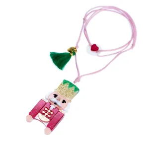 Necklace | Holiday Nutcracker Glitter Red | Lilies and Roses