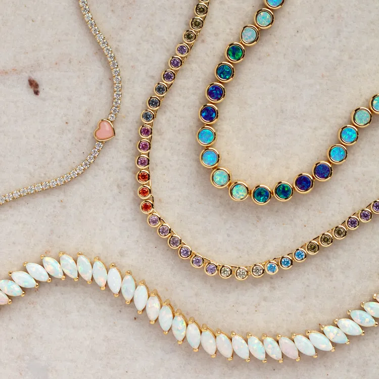 Opal Ombre Tennis Bracelet