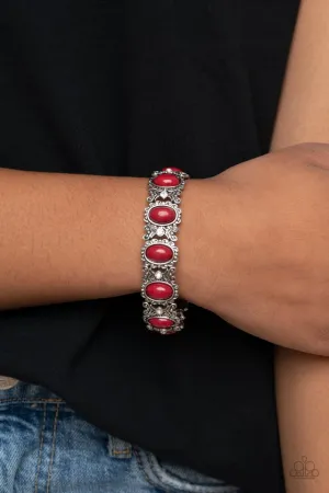 Paparazzi Bracelet ~ A Piece of Cake - Red