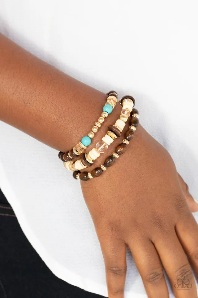 Paparazzi Bracelet ~ Belongs In The Wild - Gold