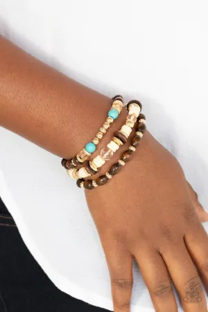 Paparazzi Bracelet ~ Belongs In The Wild - Gold