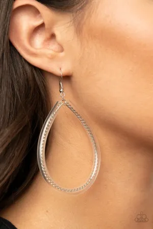 Paparazzi Earring ~ Just ENCASE You Missed It - Silver