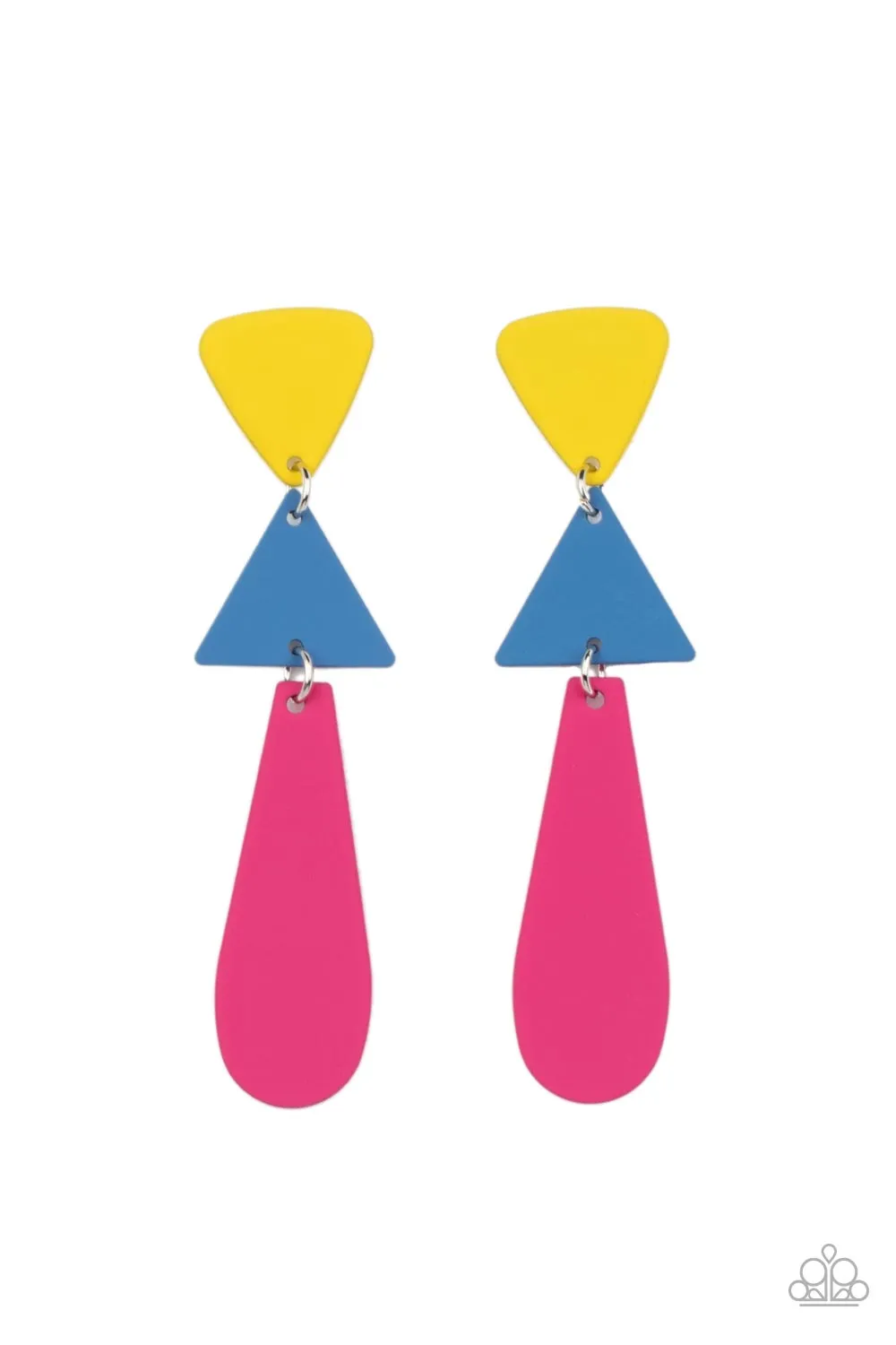 Paparazzi Retro Redux - Colorful Earrings