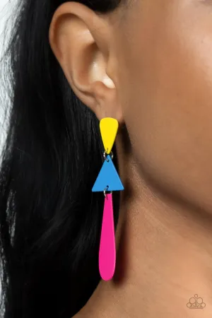 Paparazzi Retro Redux - Colorful Earrings