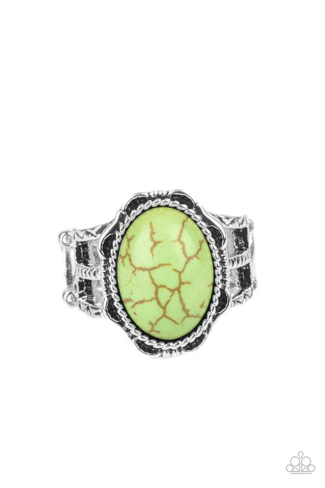Paparazzi Ring ~ Flowering Dunes - Green