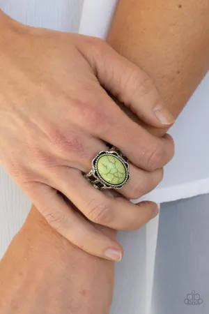 Paparazzi Ring ~ Flowering Dunes - Green