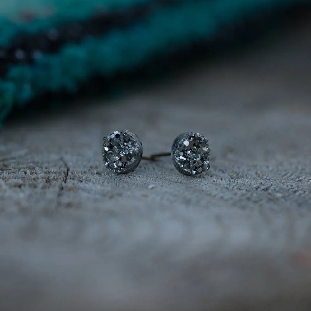 Petite Druzy Studs