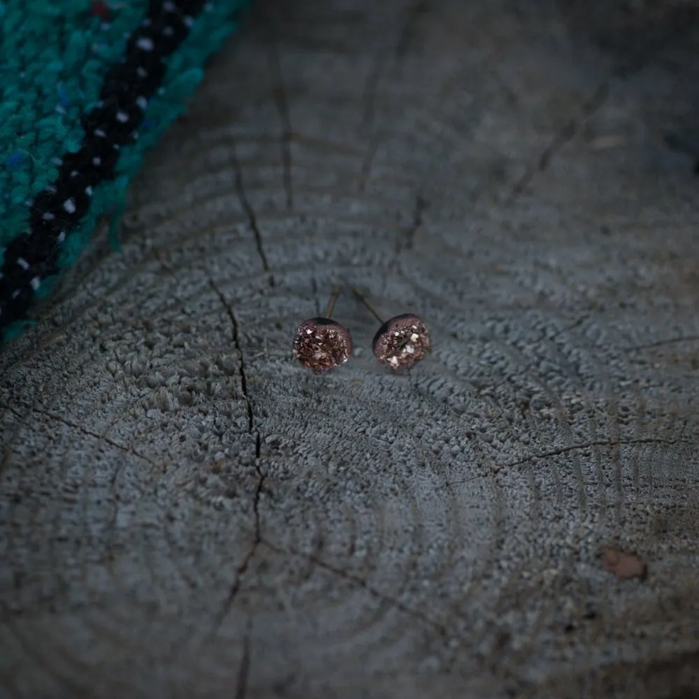 Petite Druzy Studs