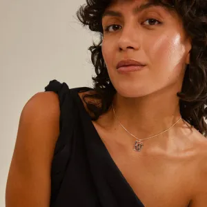 Pilgrim LOVE TAG, recycled LOVE necklace silver - plated