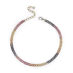 READY TO SHIP RAINBOW MINI LINK ANKLET