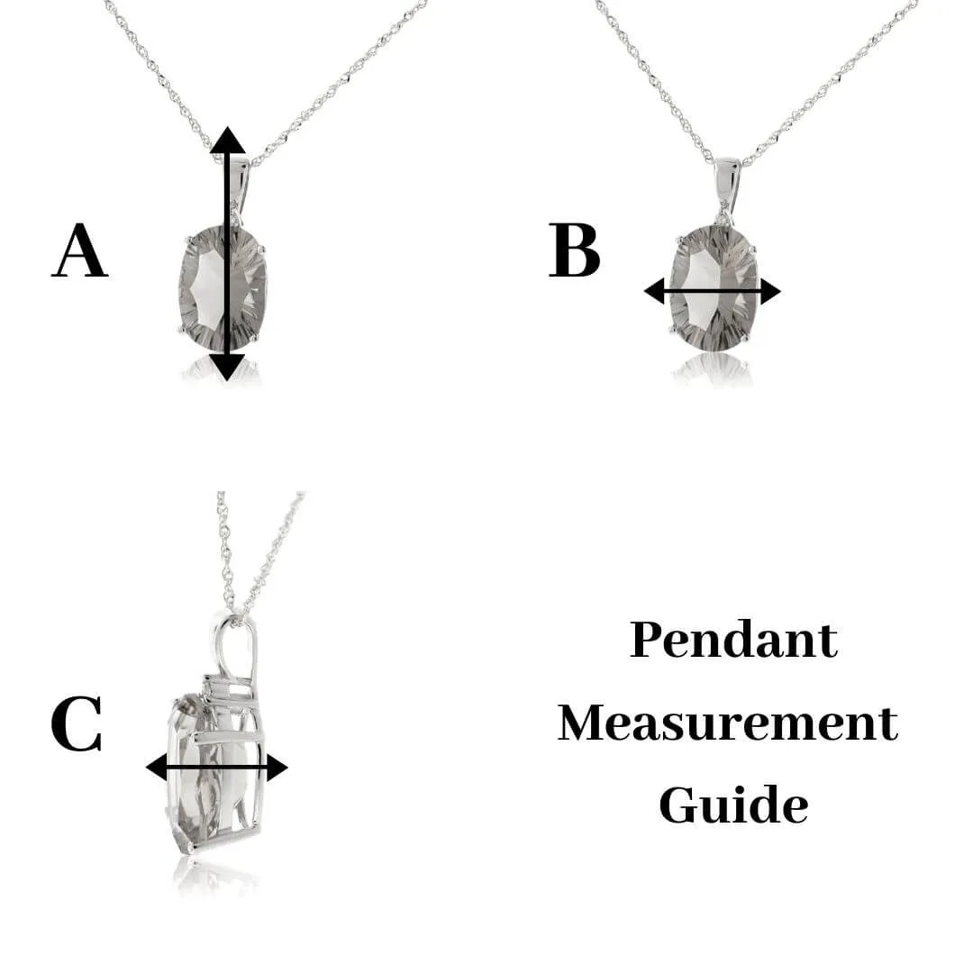 Sapphire & Tsavorite Vertical Bar Style Pendant