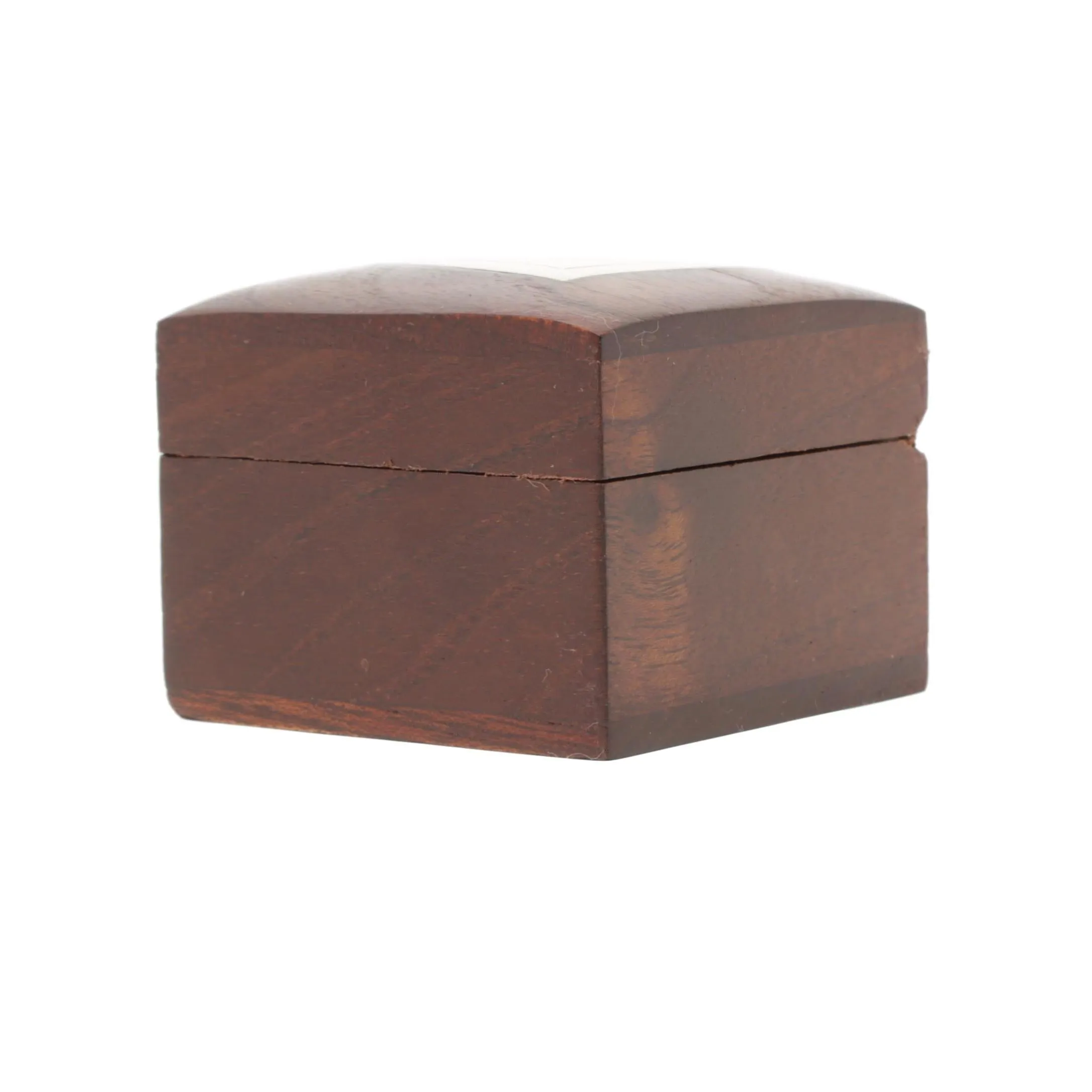Shalinindia Wooden Box For Jewelry Butterfly Handmade Indian -Perfect For Rings-2X2X1.5 Inch-Artisan Crafted Natural Wood And Brass