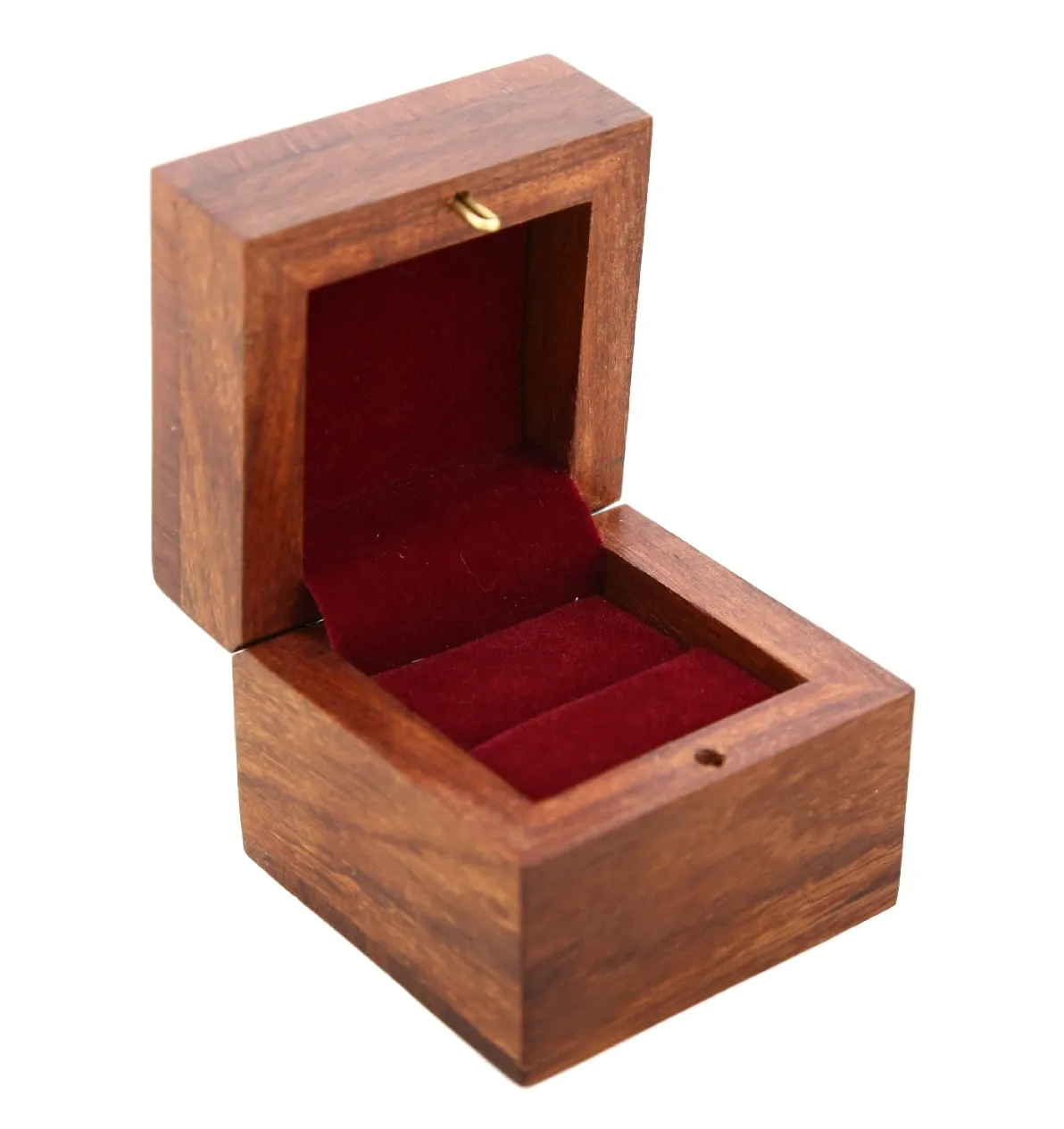ShalinIndia Wooden Box for Jewelry Handmade Indian - Perfect for Rings,2X2X2 Inch,wc_ring_box_3