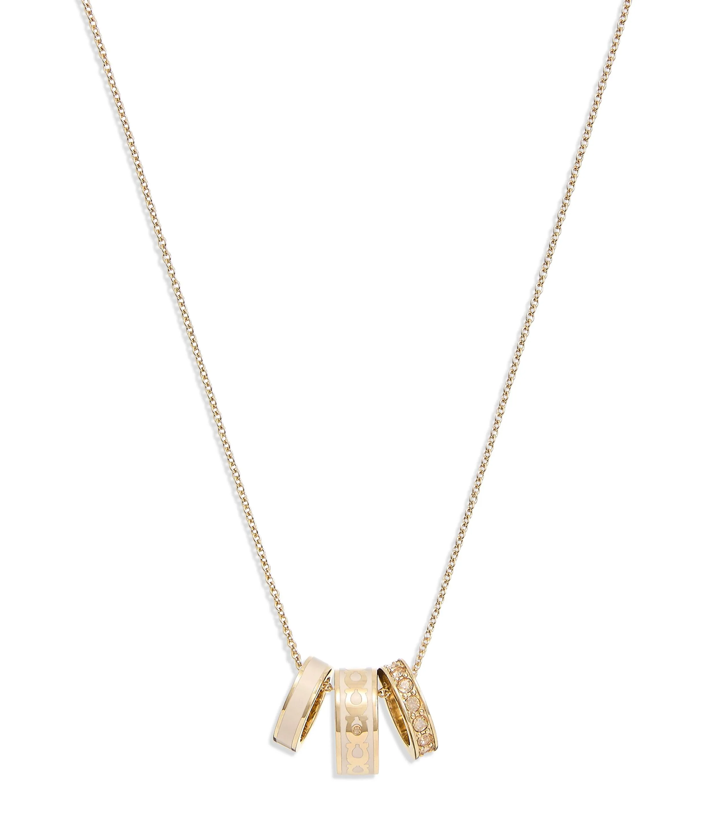 Signature Rondelle Pendant Necklace