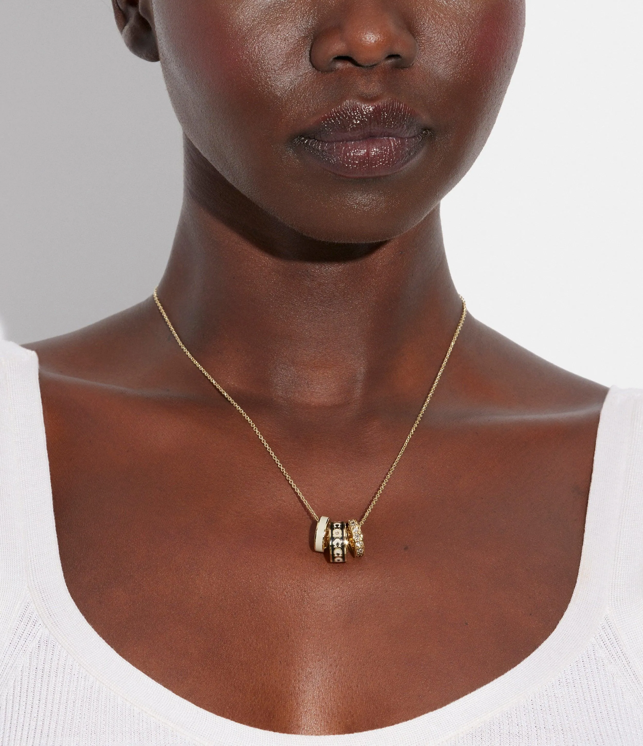 Signature Rondelle Pendant Necklace