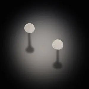 Small Simple Hammered Disk Stud Earrings
