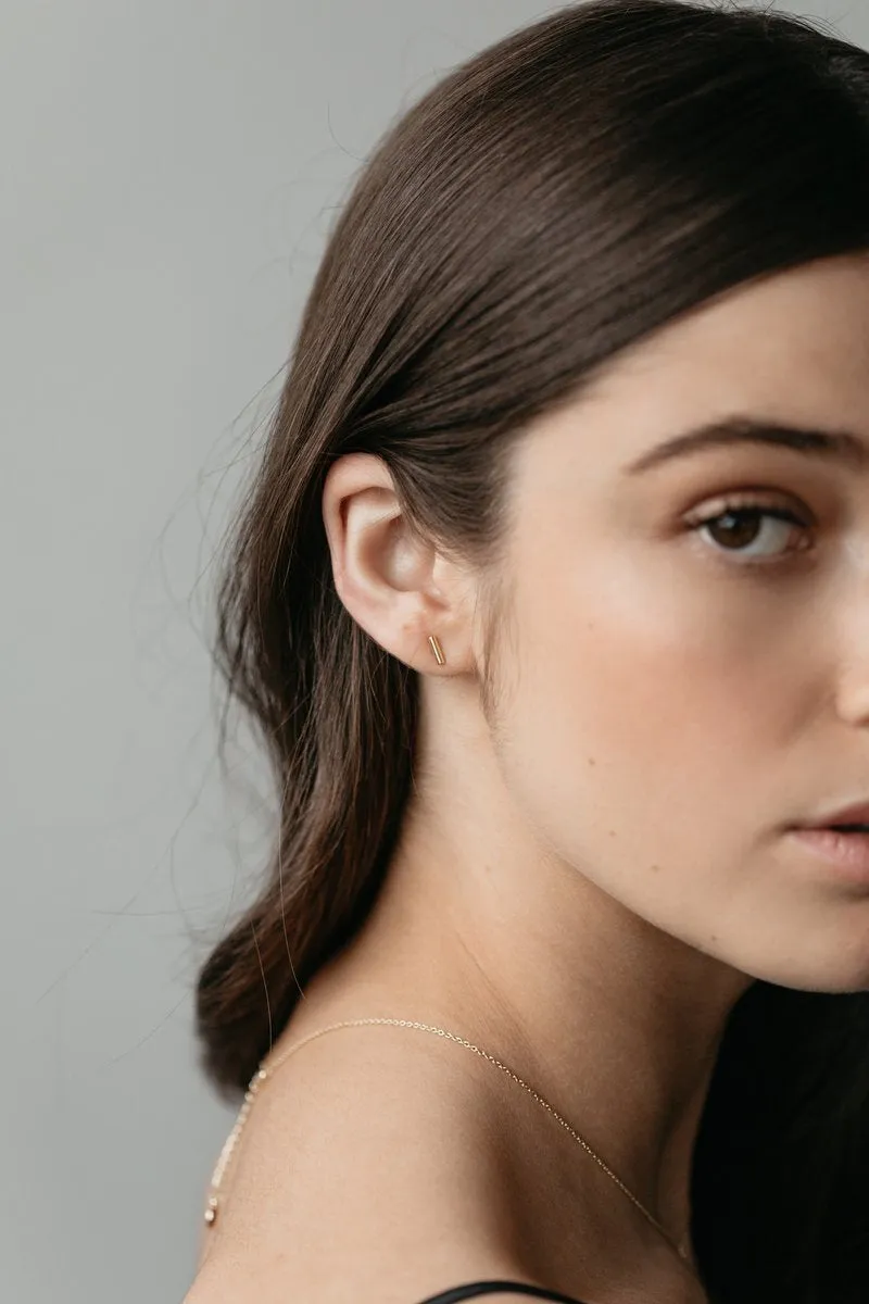 SOPHIE Store Mini Bar Studs - Silver