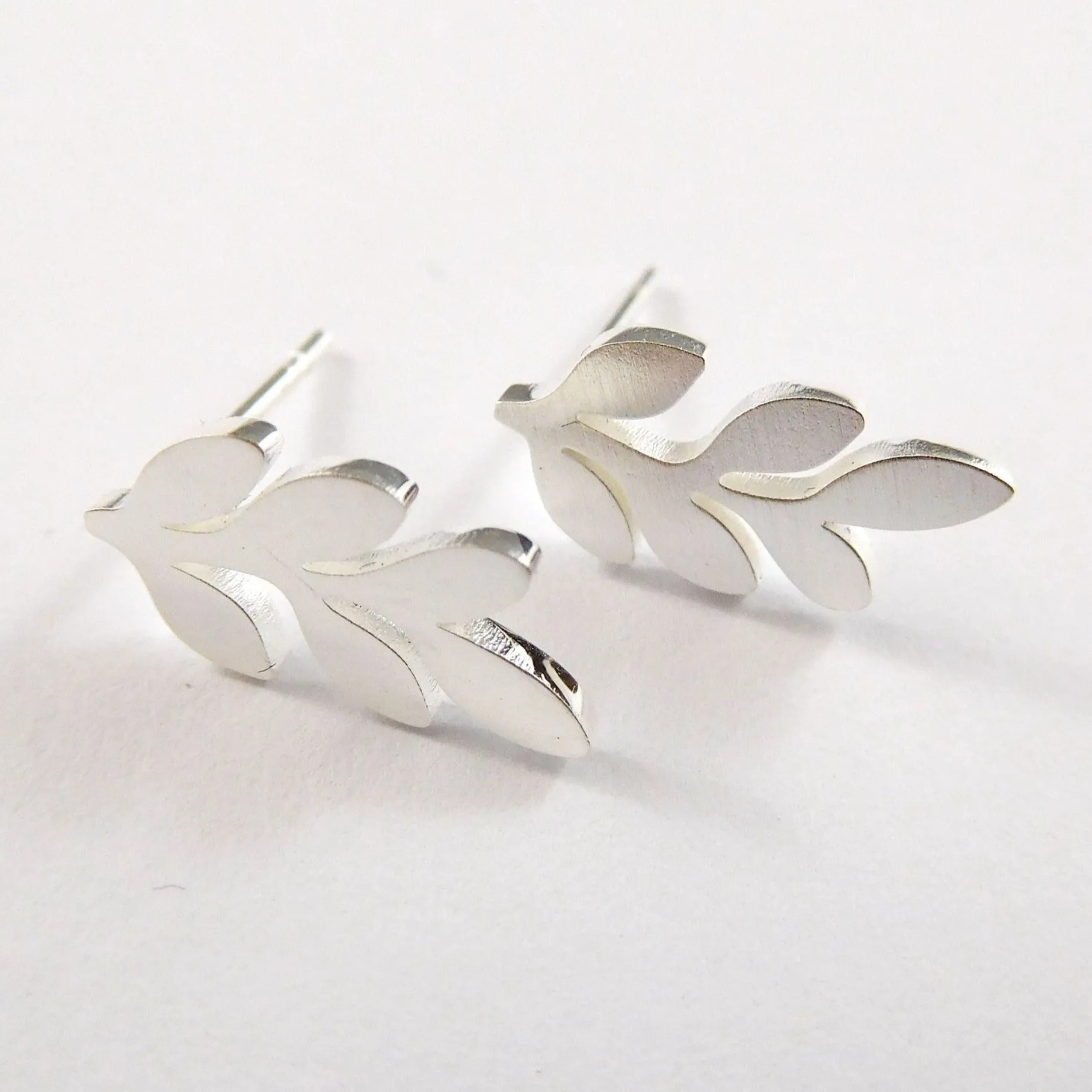 Stainless Steel Earrings - Leaf