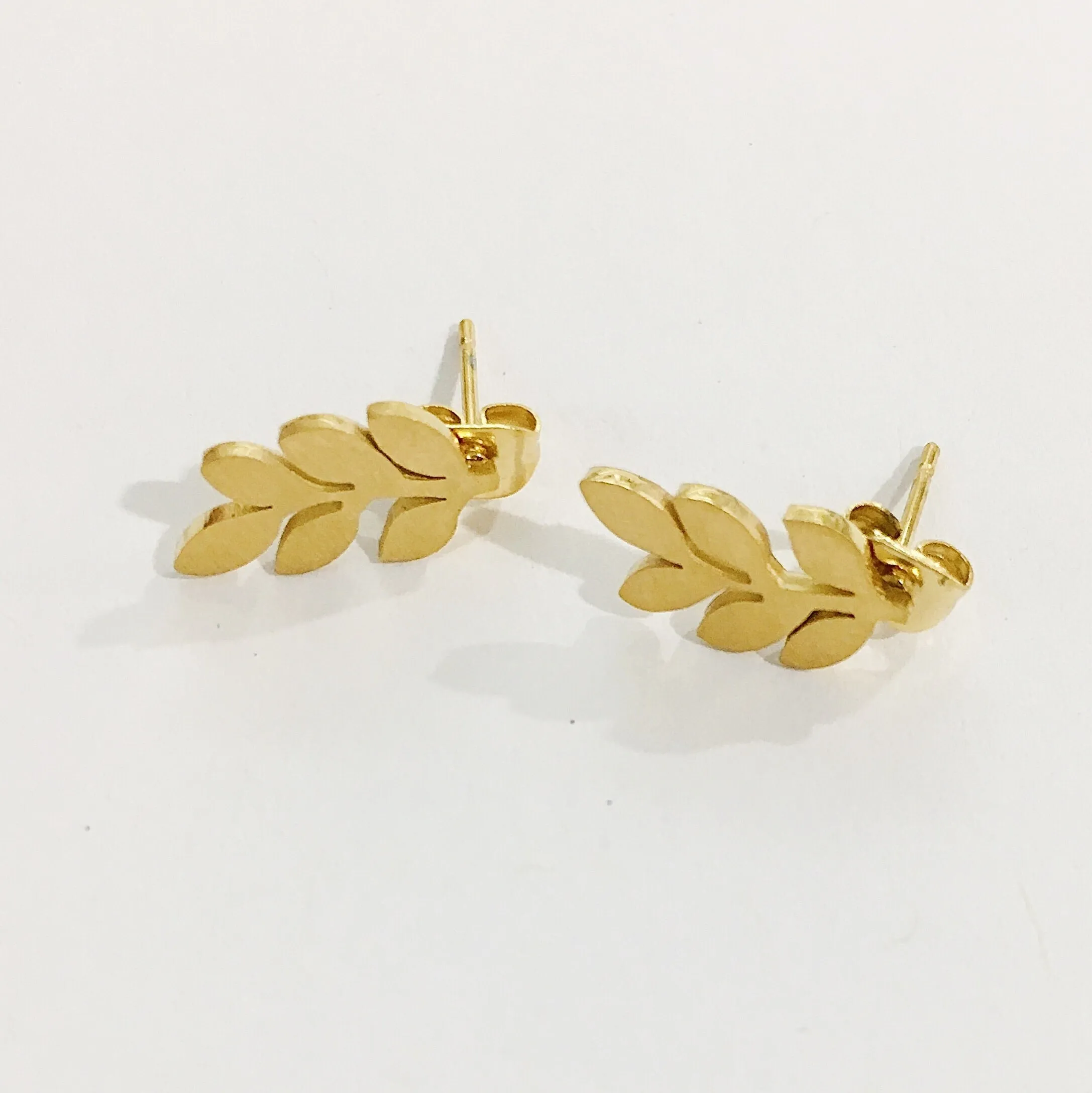Stainless Steel Earrings - Leaf